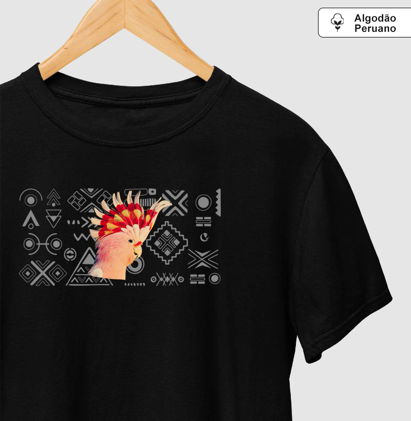 Camiseta Algodão Peruano - Cacatua Inca