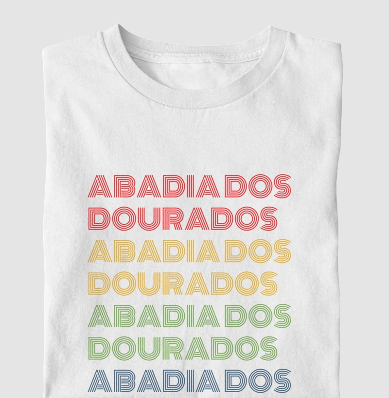 Abadia dos Dourados Letreiro Retrô