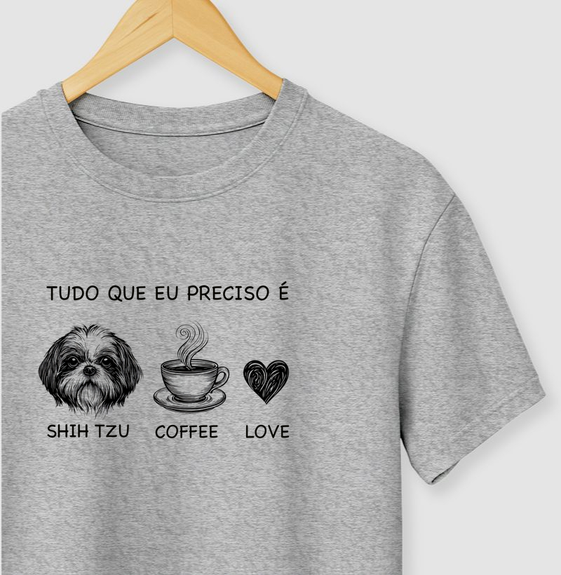 Camiseta Shih Tzu Coffee Love