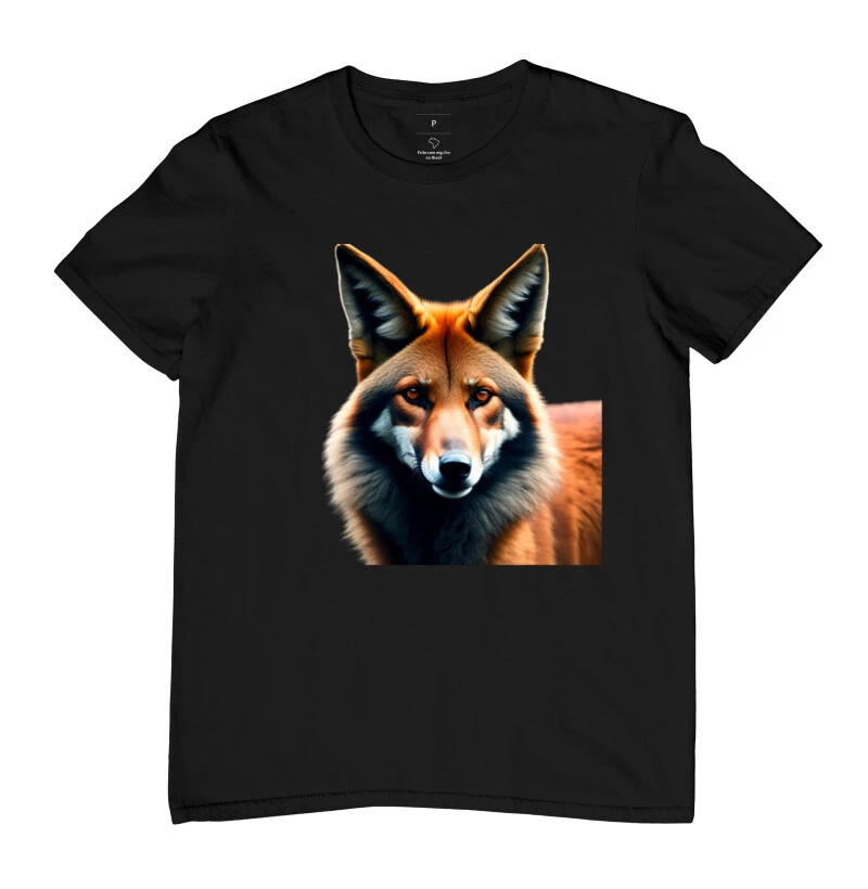 Camisa estampa de Lobo Guará 