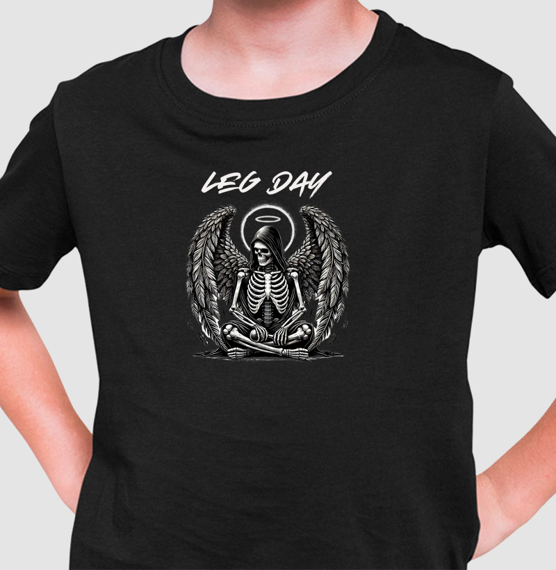 Camiseta Leg Day Caveira