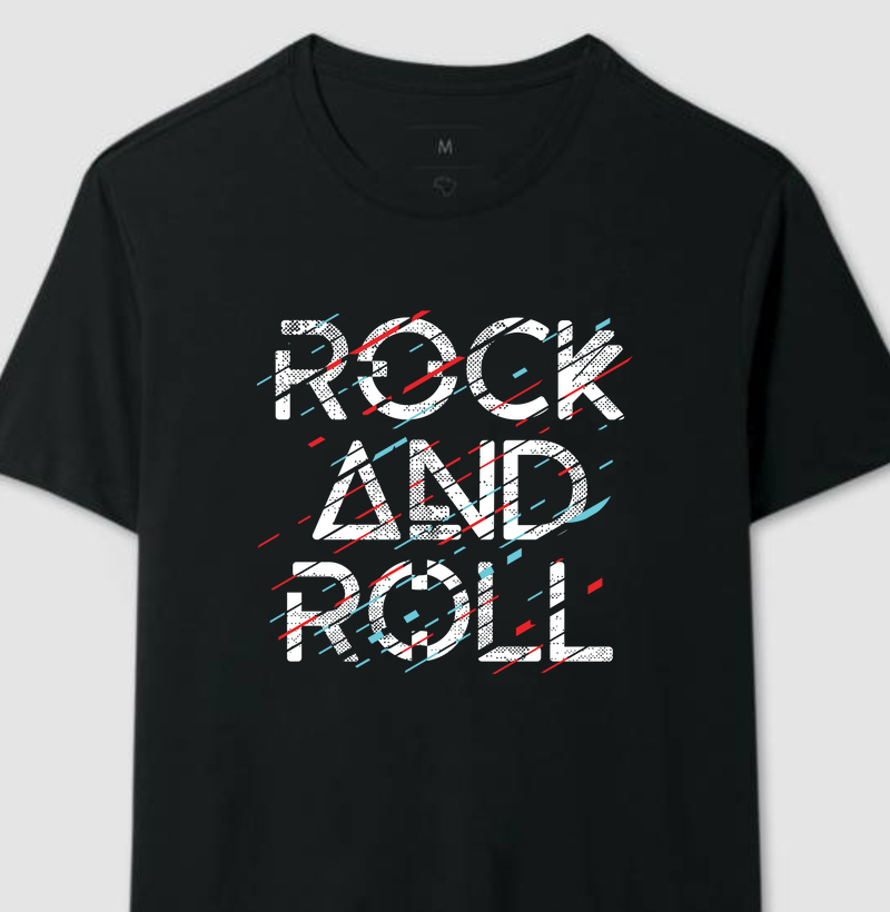 Camiseta Rock and Roll