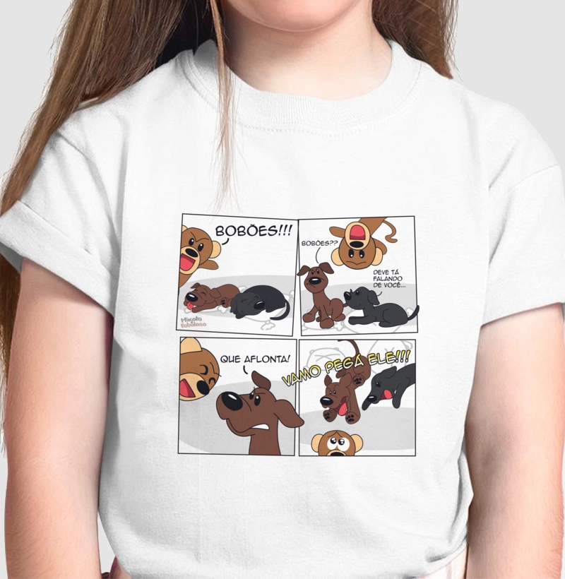 Camiseta infantil/ tirinha
