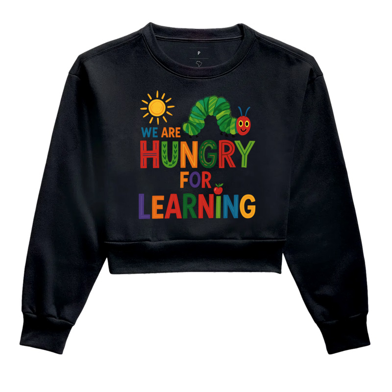 Moletom Cropped | Hungry for Learning