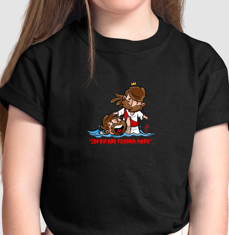 Camiseta Infantil Não tenha Medo