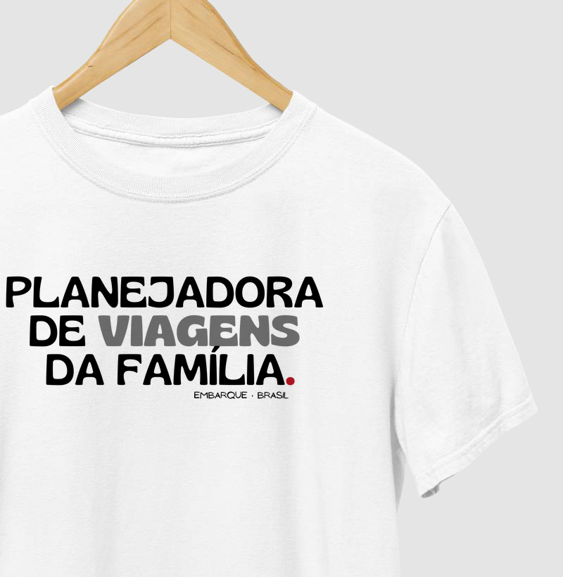 Planejadora de viagens da família.