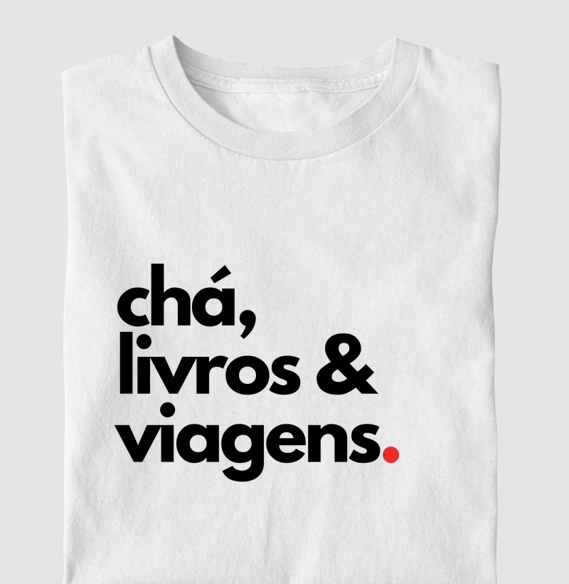 chá, livros e viagens