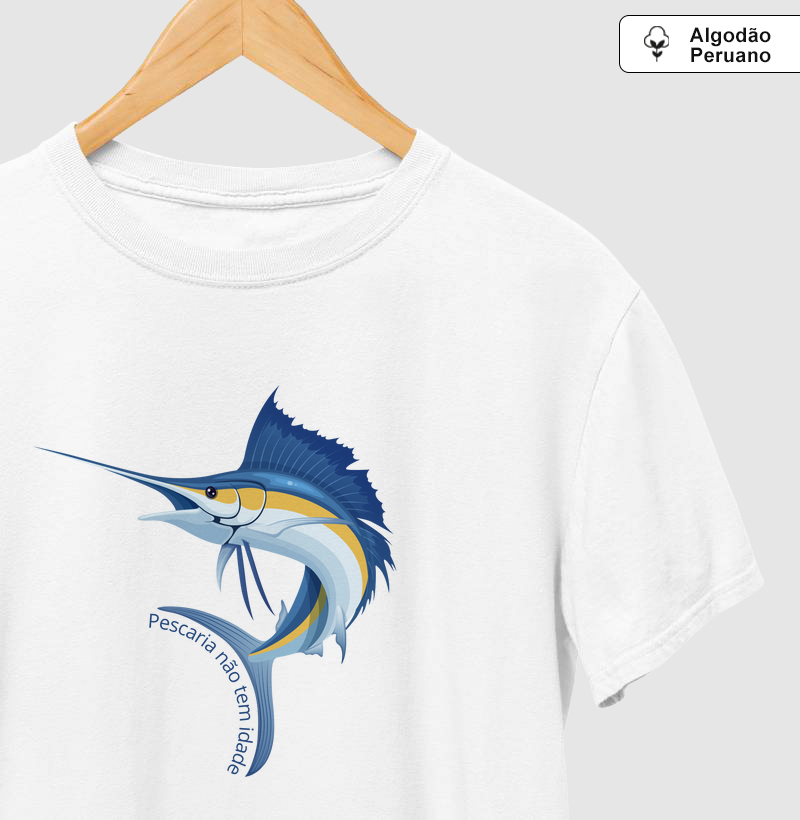 PESCARIA NÃO TEM IDADE - CAMISETA PREMIUM