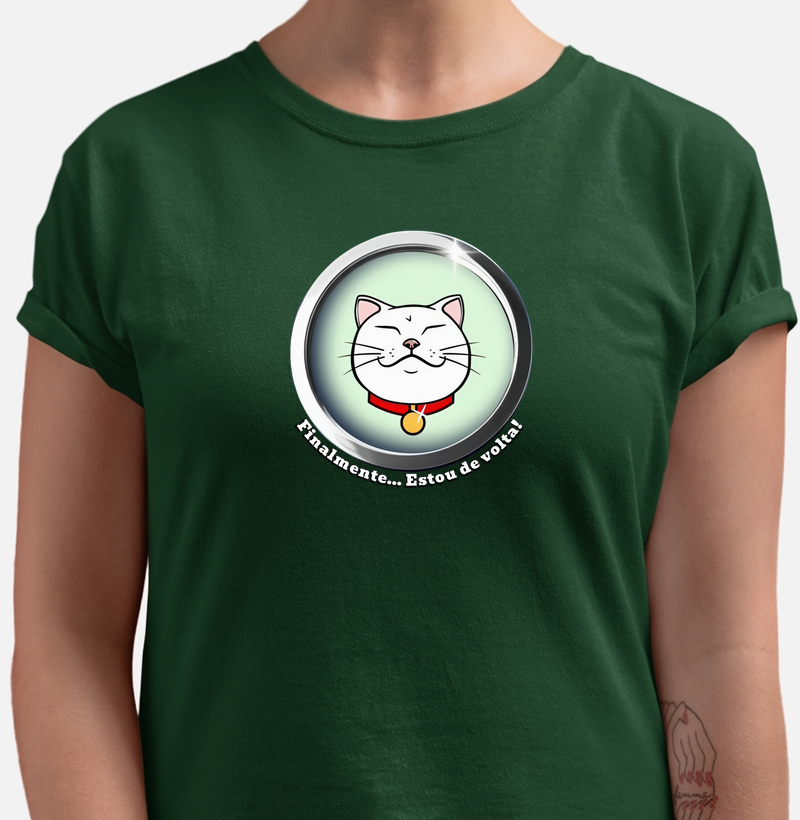 Camisa Básica Estou de Volta! CryptoSensu