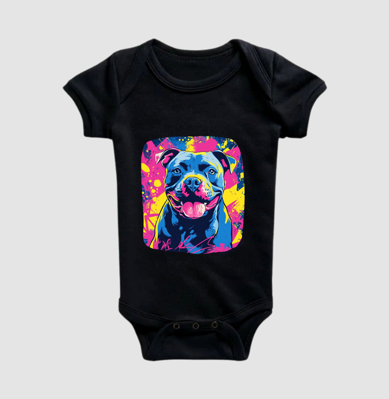 PIT BULL AZUL NEON