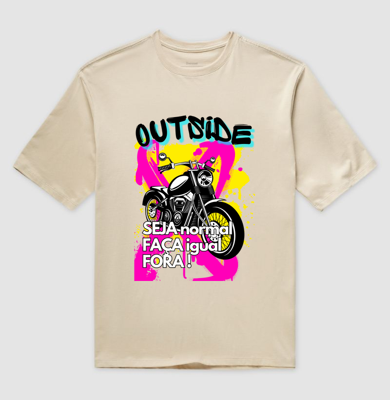 Camiseta Oversized - Não seja igual