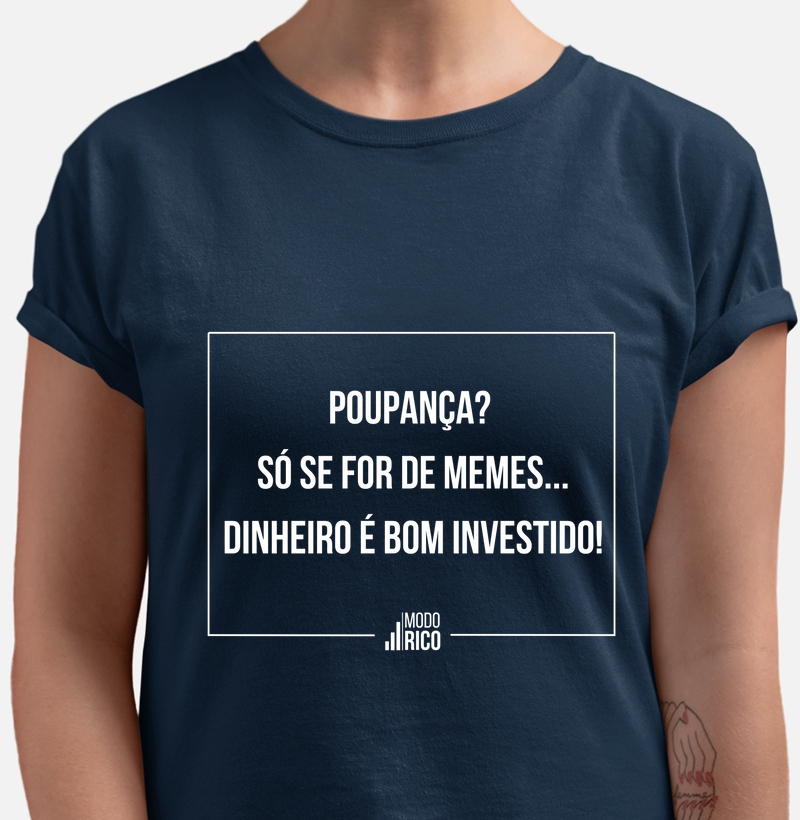 Camiseta estampada com frase de finanças 5