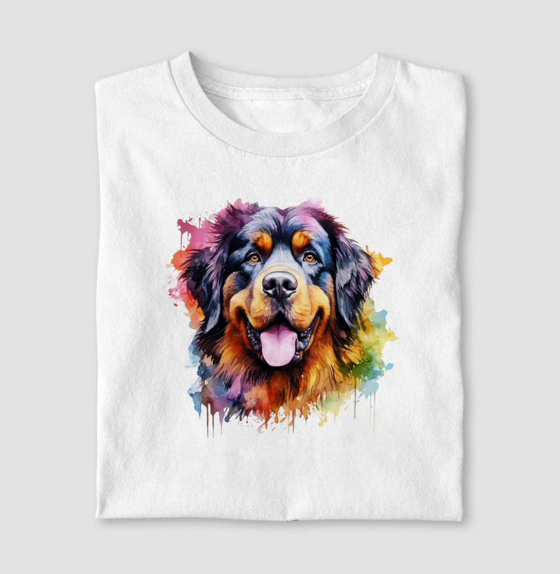 Mastiff Tibetano aquarela