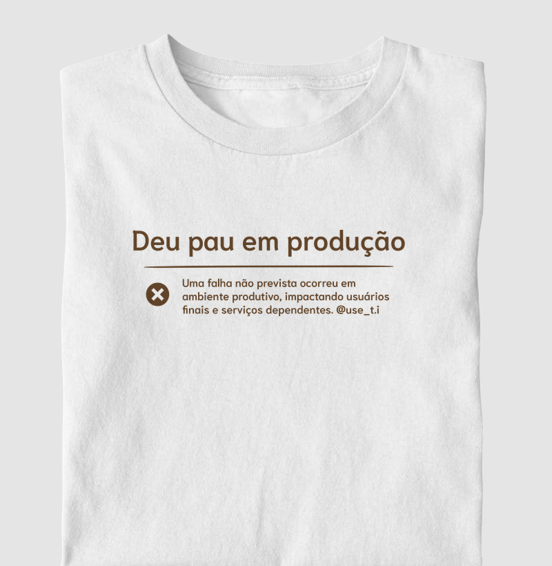 Deu pau em produção - Descrição