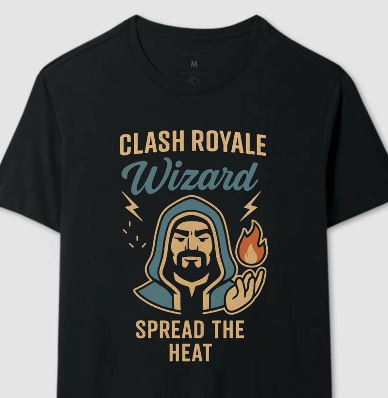 Wizard Spread The Heat Clash Royale Retro Series