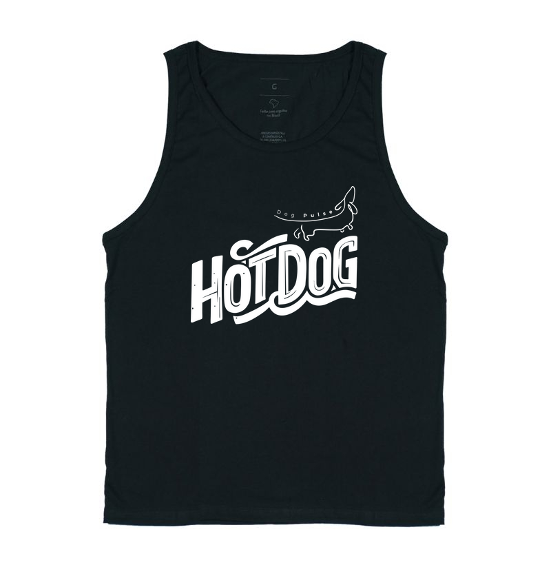 Camiseta Regata Dog Pulse Hot Dog - Puro Ketchup