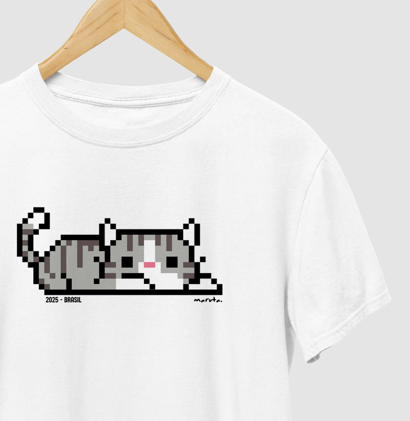 Camiseta Gato Pixel
