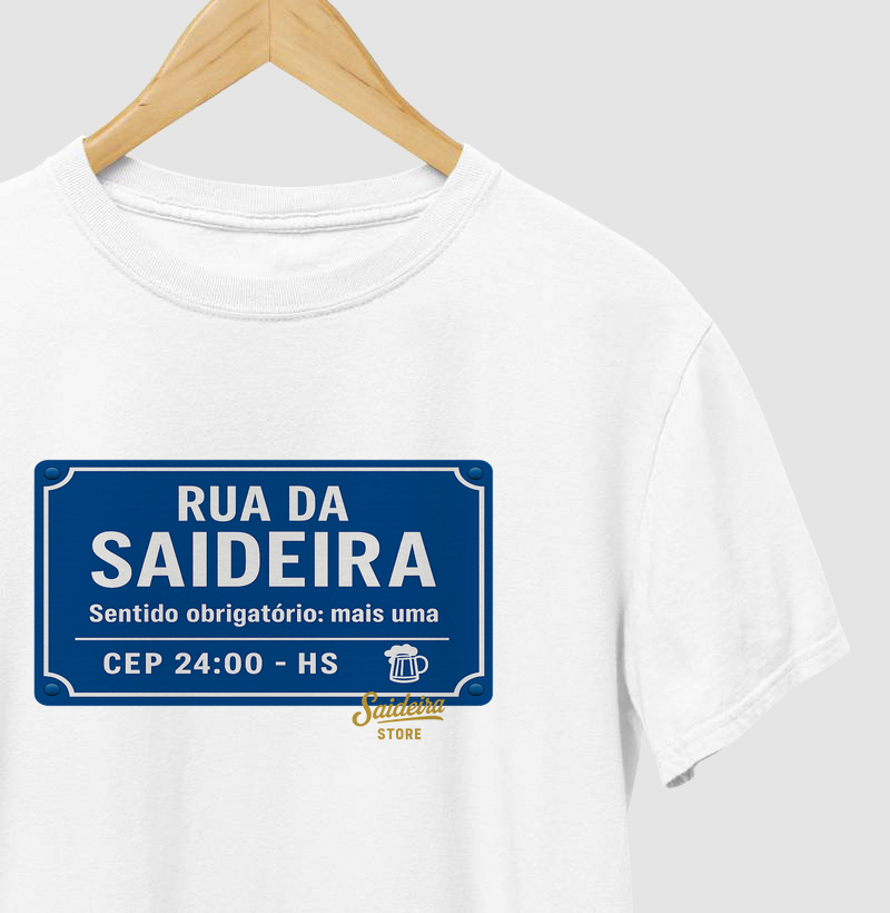 camiseta retro rua da saideira