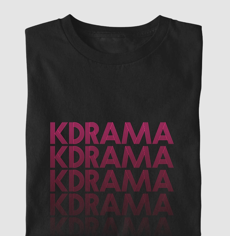 Camiseta "KDRAMA Pink" | K-Words [KoreaID]