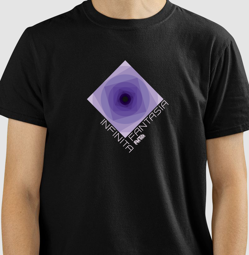 T-SHIRT "INFINITA FANTASIA" / ROXO ESTAMPA MÉDIA