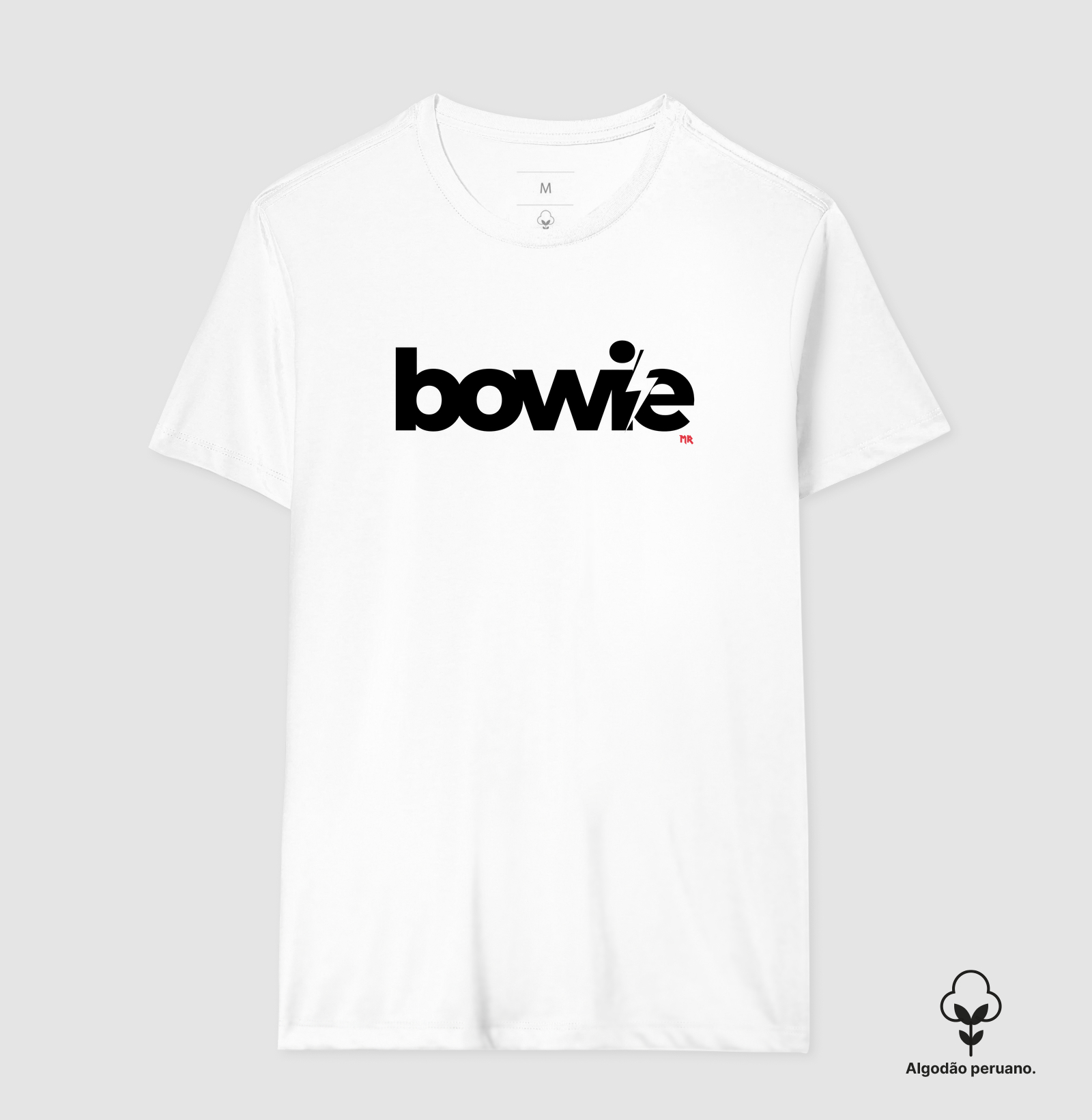 Camiseta de Algodão Peruano - David Bowie Stardust