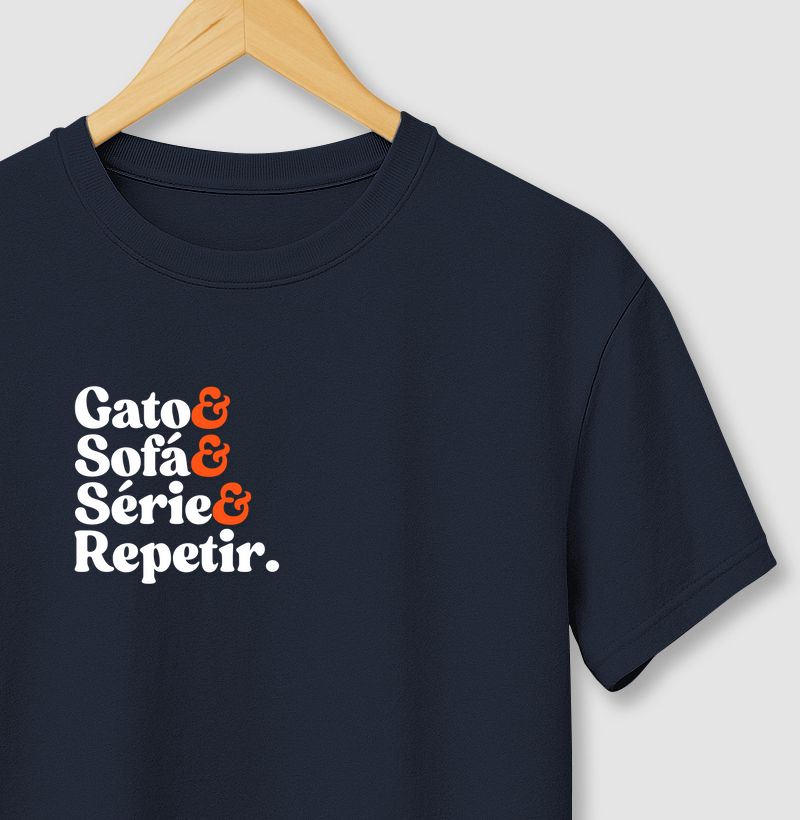 Gato, sofá, série, repetir