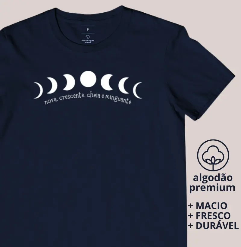 Camisetas Fases da Lua