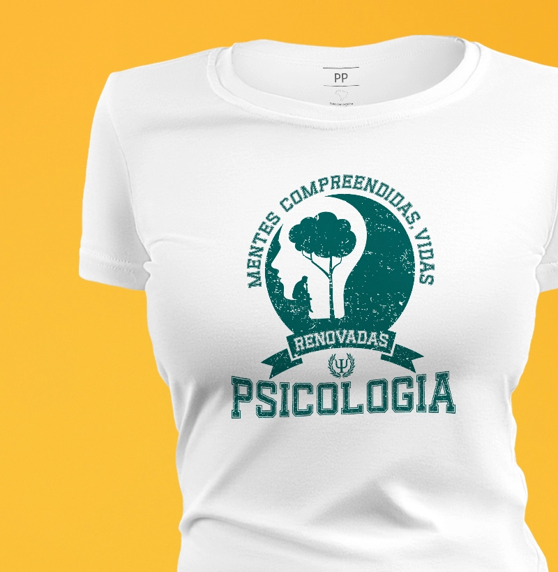 Camiseta Psicologia vidas renovadas - feminina