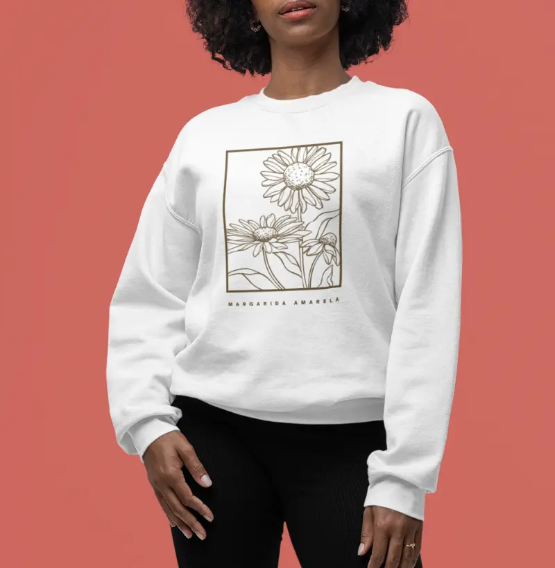 Suéter Moletom - Margarida Amarela