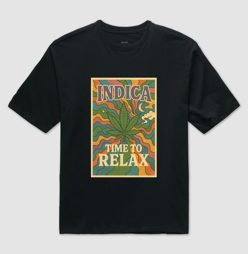 Camiseta oversized - Time To Relax