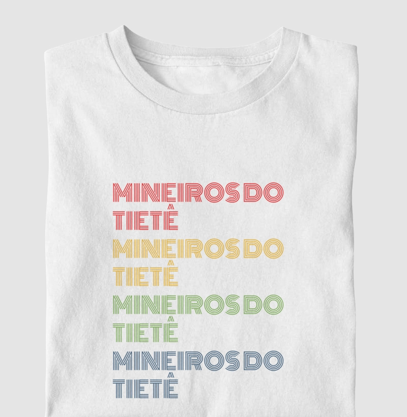 Mineiros do Tietê Letreiro Retrô