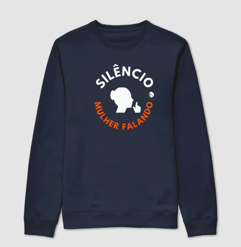 Silêncio, mulher falando