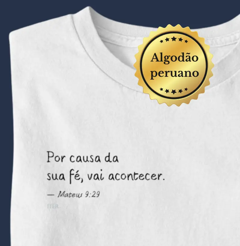 Por causa da sua fé, vai acontecer. Mt 9:29