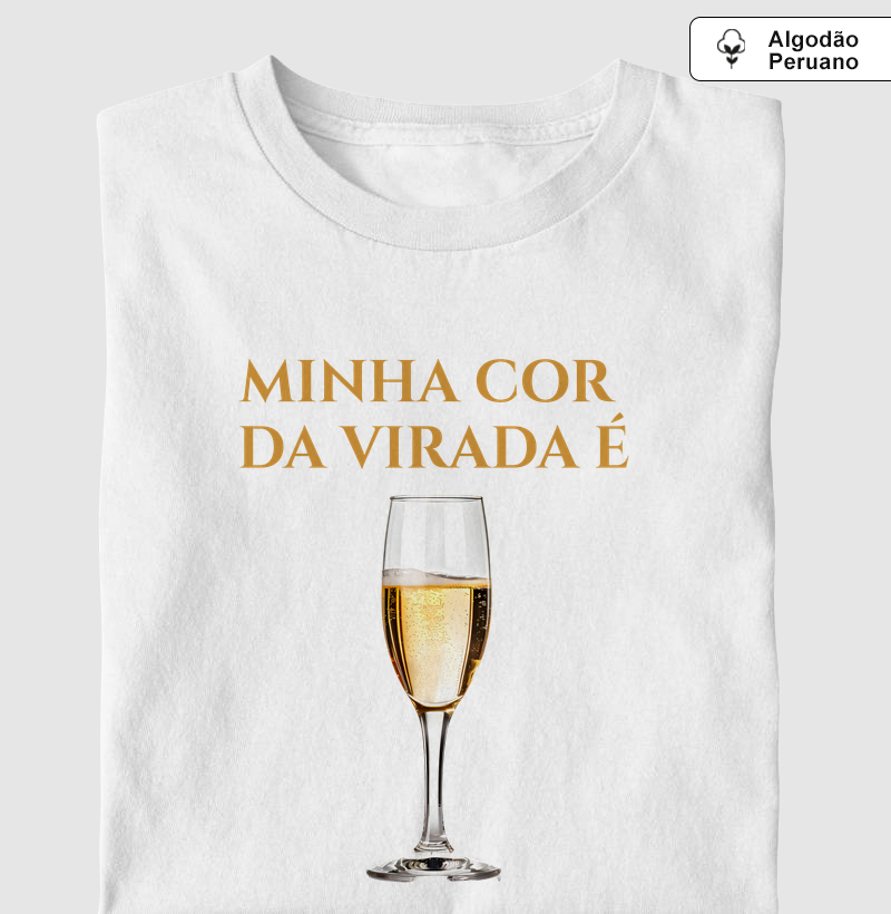 Camiseta Cor da Virada - Champagne