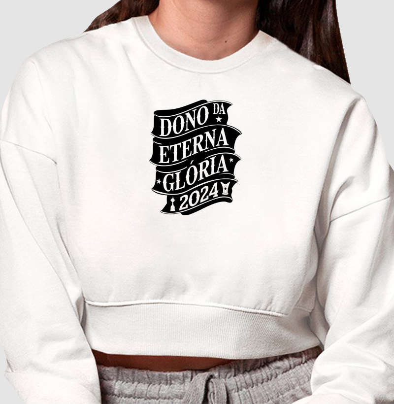 Moletom Cropped Eterna Glória