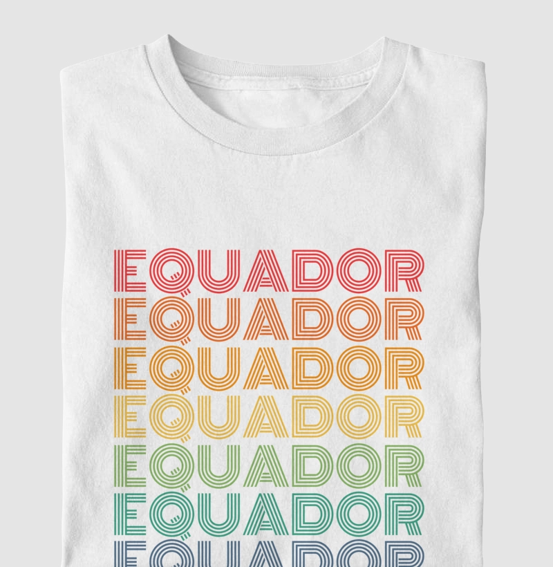 Equador Letreiro Retrô