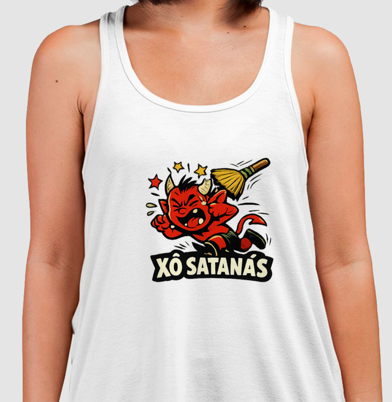 Camiseta Xô Satanás 😈🧹