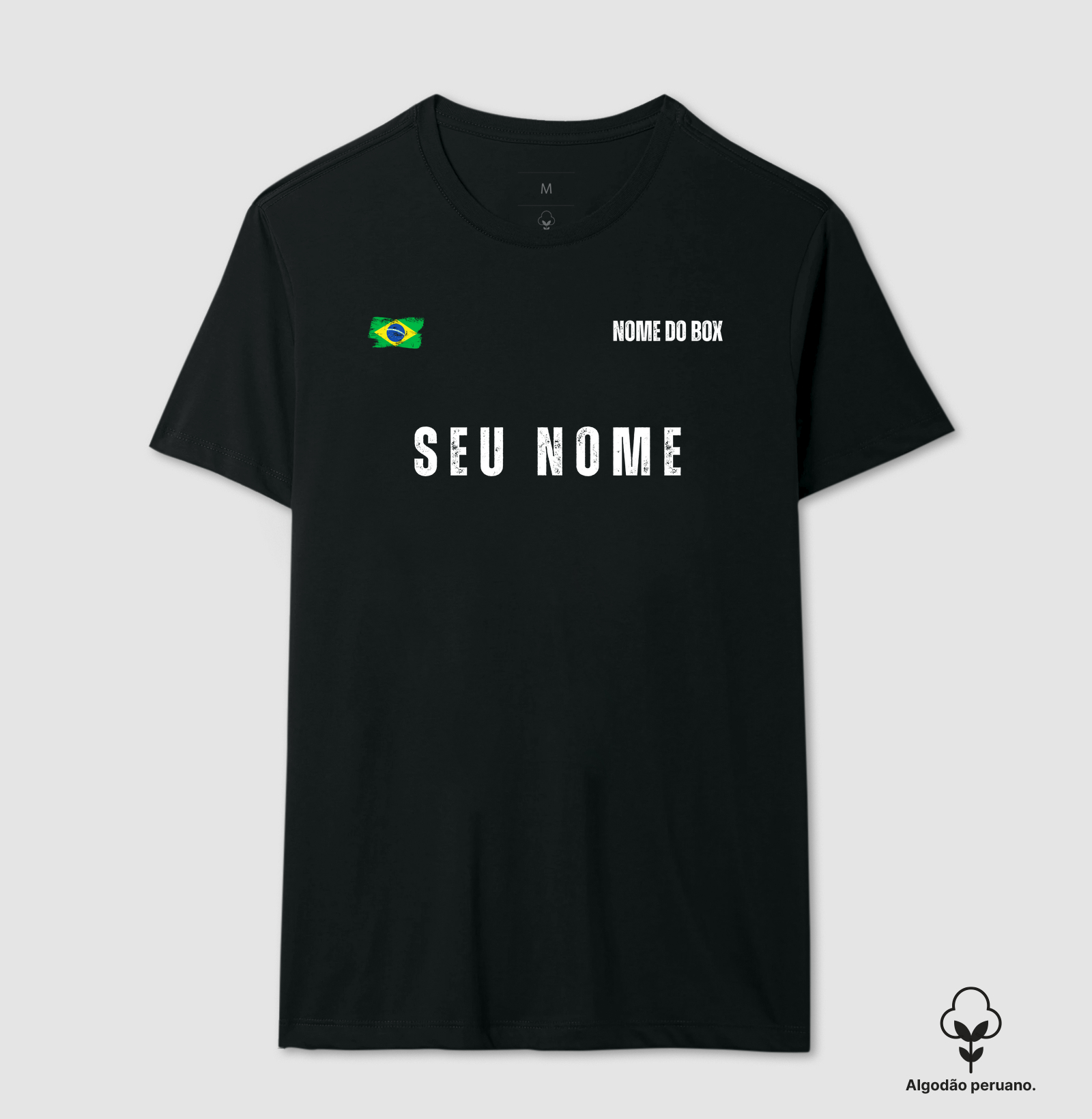 ALG. PERUANO PERSONALIZADA – SEU NOME + NOME DO BOX 🏋️🇧🇷