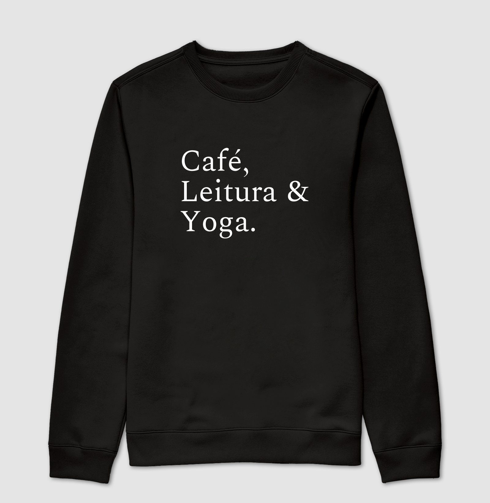 Café, leitura e yoga
