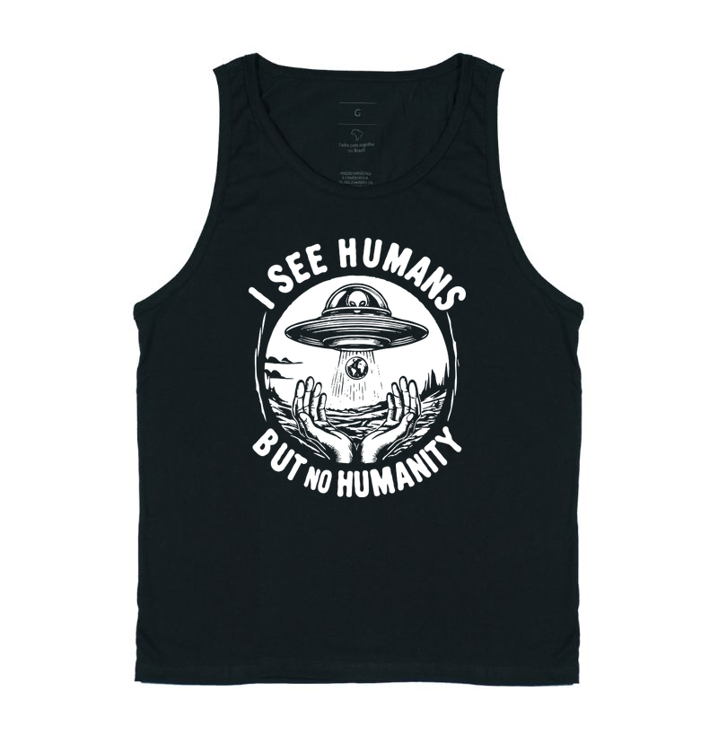 Camiseta Regata - No Humanity
