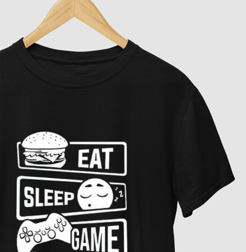 Camiseta Eat Sleep Game Repeat