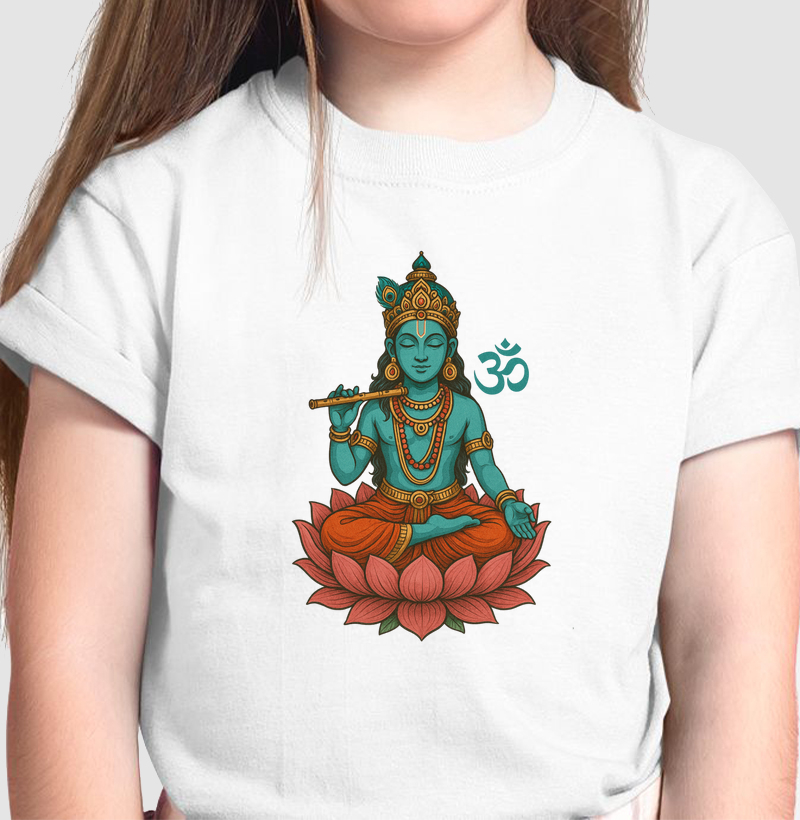 KRISHNA E A FLOR DE LOTUS 