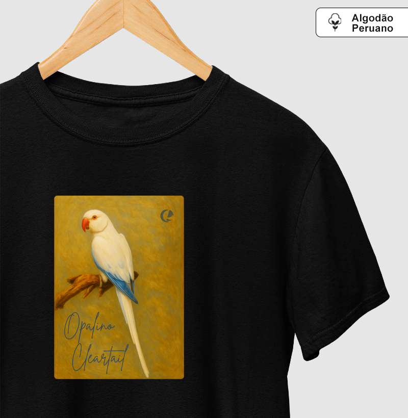 Camiseta Algodão Peruano - Ringneck Opalino Cleartail