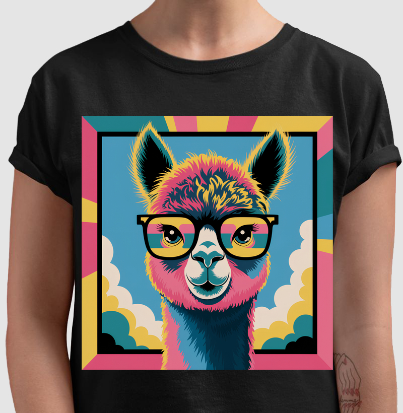 Camiseta Alpaca Glasses