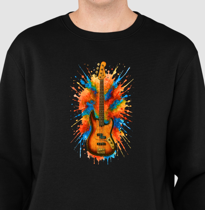 Moletom para Baixista – Design Realista 