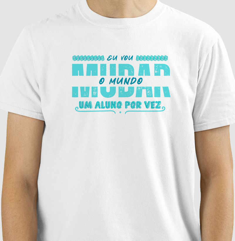 Eu vou mudar o mundo - azul