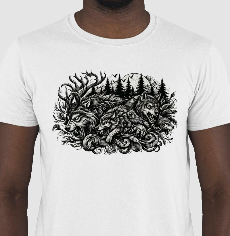 Camisa cão selvagem