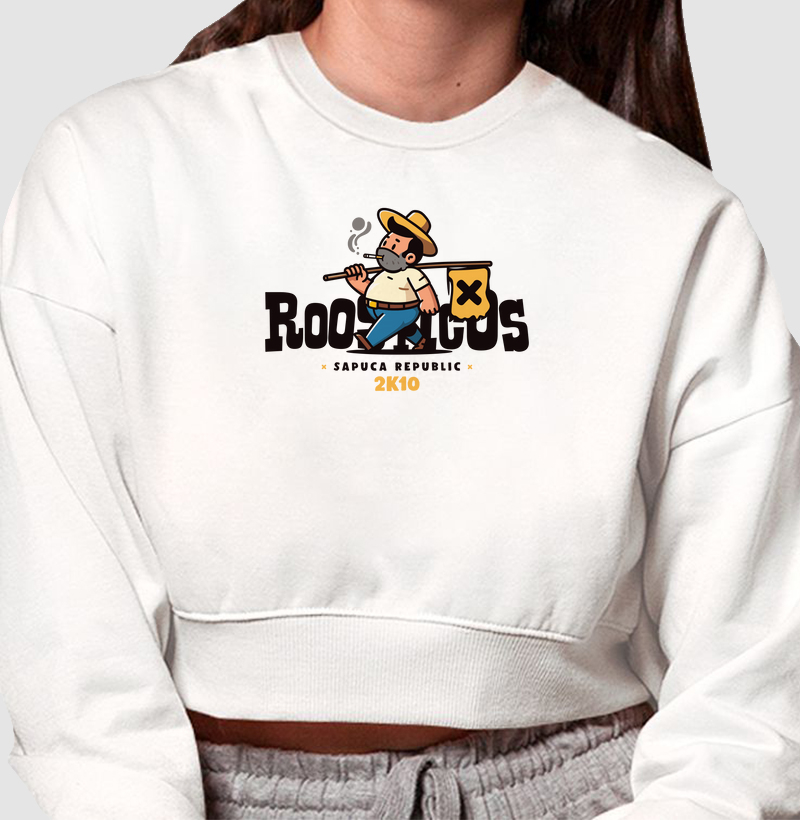 Cropped Moletom Roosticos Caminhante