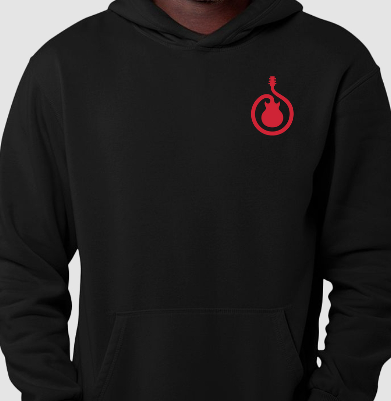 Logo School Of Rock Guitarra Pequena - Moletom Hoodie