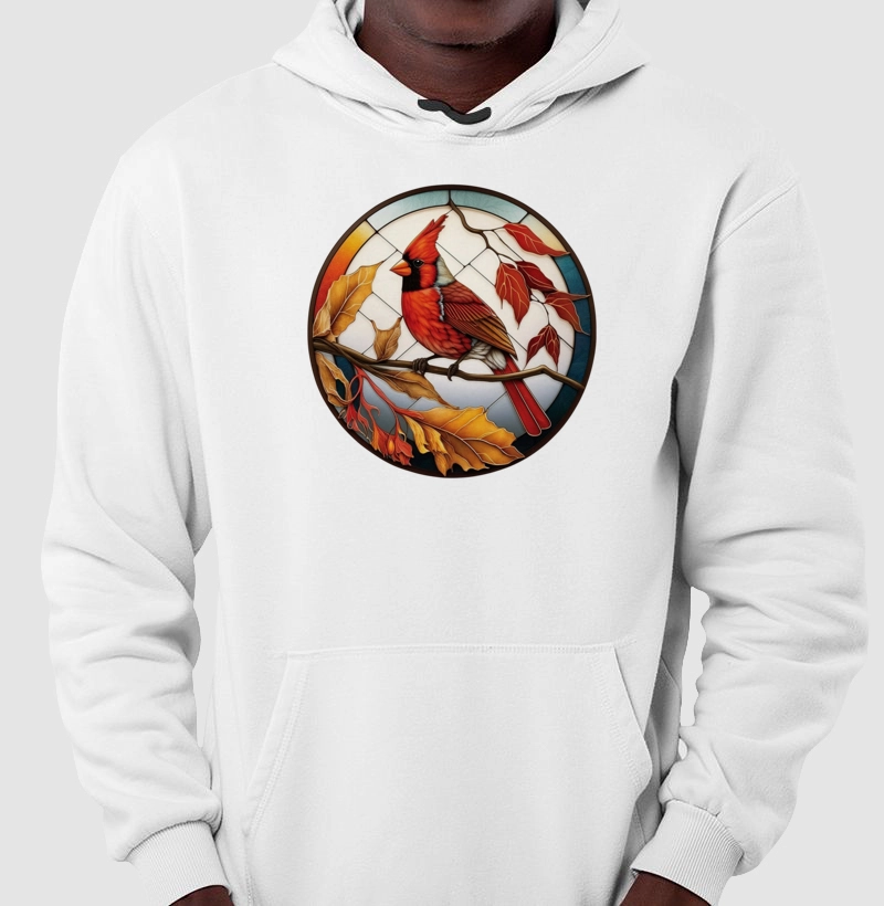 Bird Stained Glass Style III - Moletom Hoodie